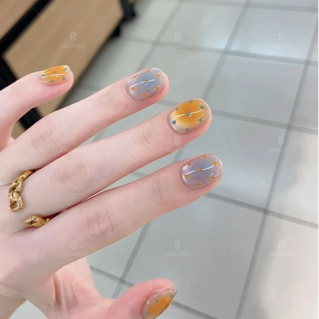 JohonGirls'/琴岛小嫚【可露丽】海盐芝士纯手工穿戴甲高级感美甲片
