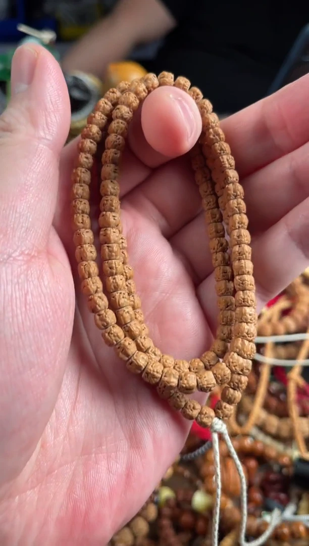 【闪购商品】金刚菩提手串王胖子文玩工作室直切佛手6.3-6.5