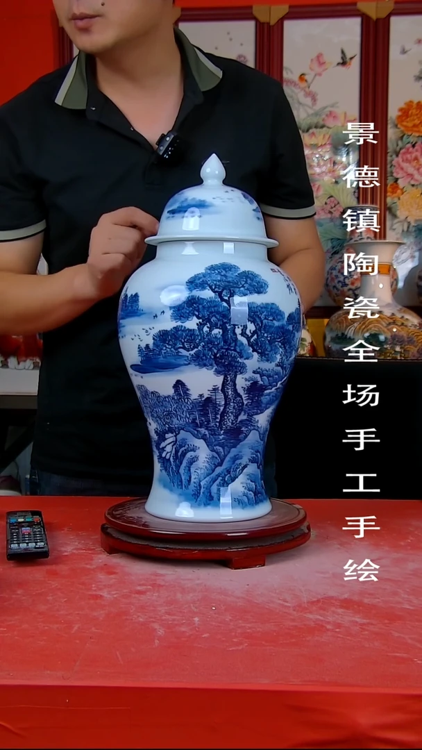 摆件景德镇陶瓷 全场手工手绘12