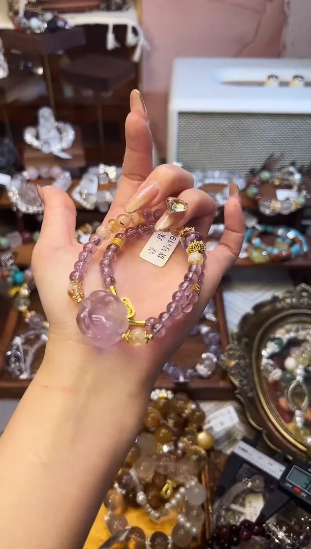 【闪购商品】水晶手串未镶嵌柚子原创水晶