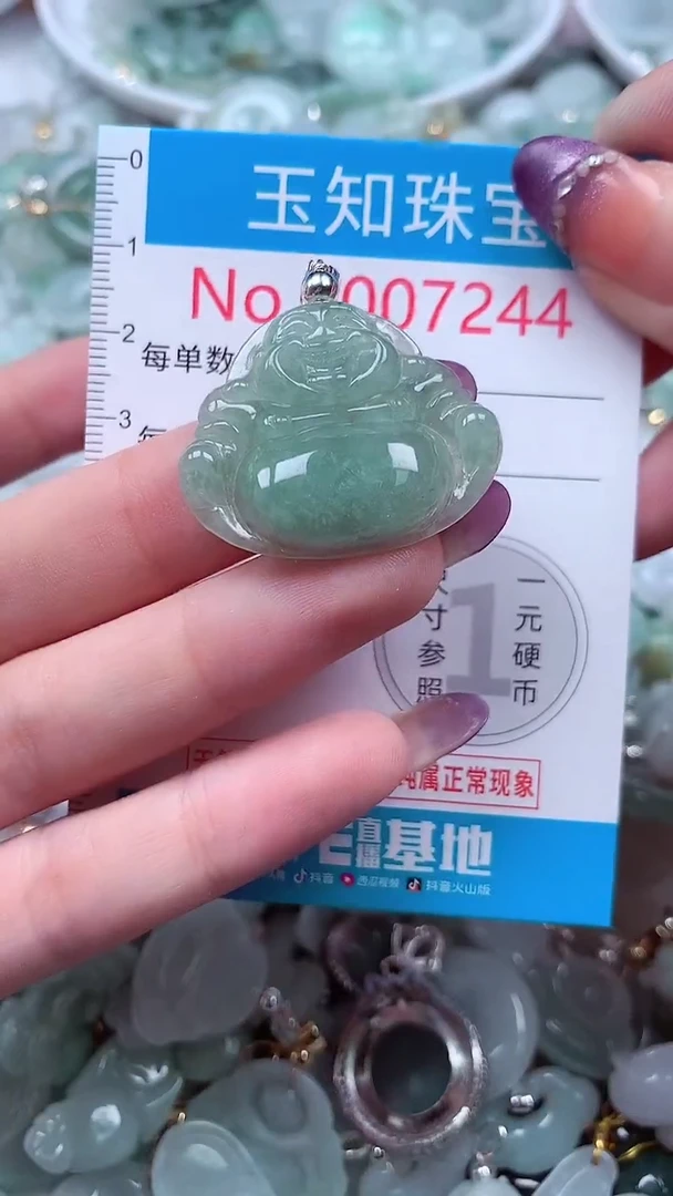 翡翠未镶嵌吊坠(不含链)7244