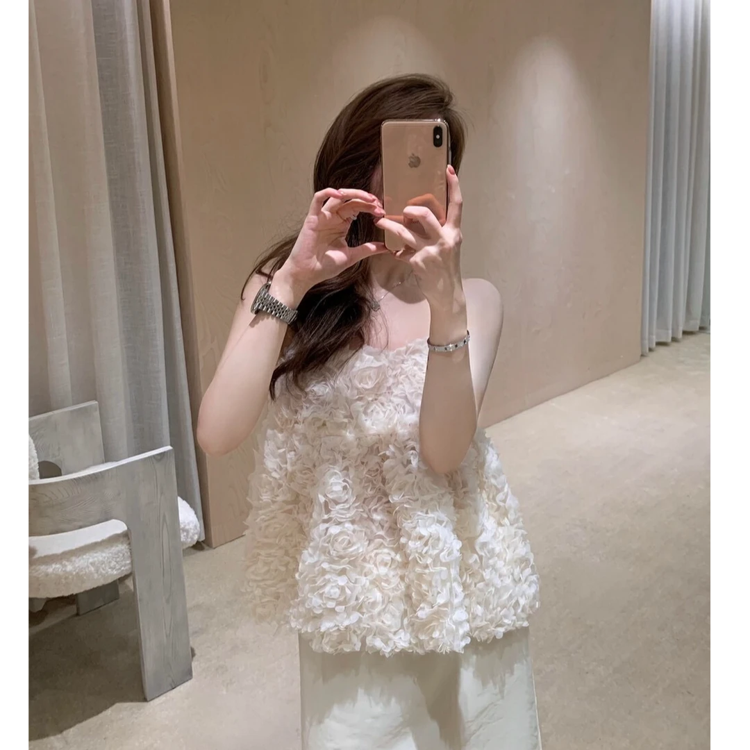 富家财阀千金女装小香风套装夏季小众炸街高级感背心配裙子两件套