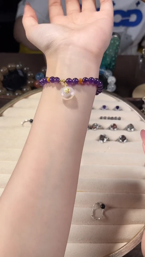 手链未镶嵌水晶0006紫水晶提溜手链