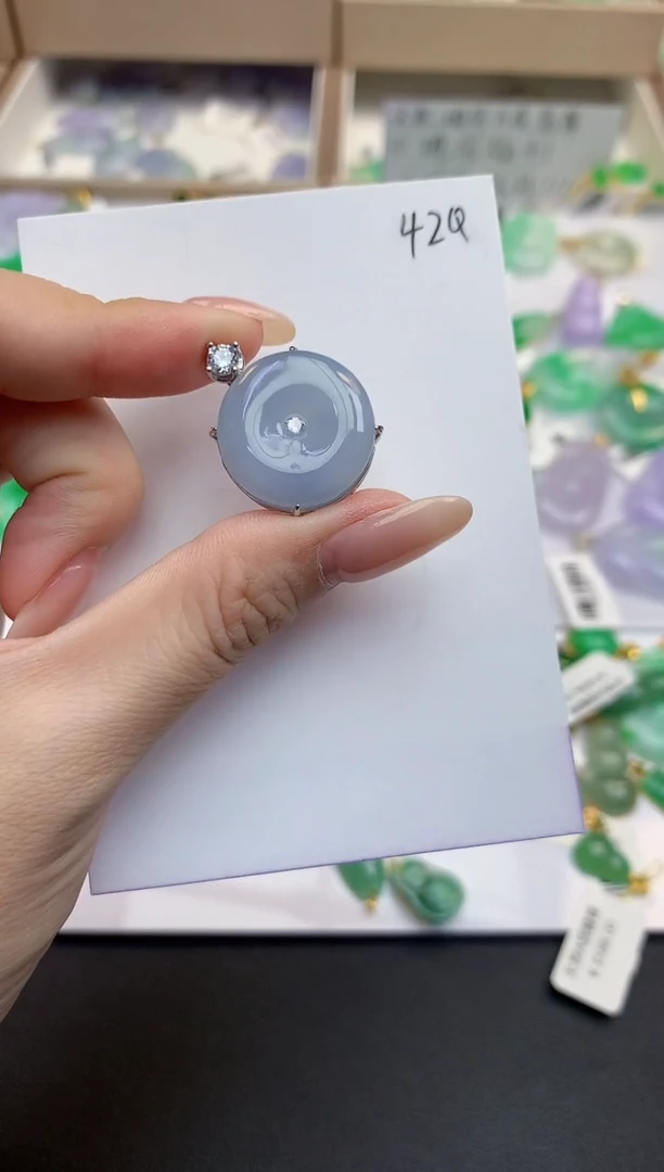 颈饰未镶嵌翡翠天然缅甸A货翡翠