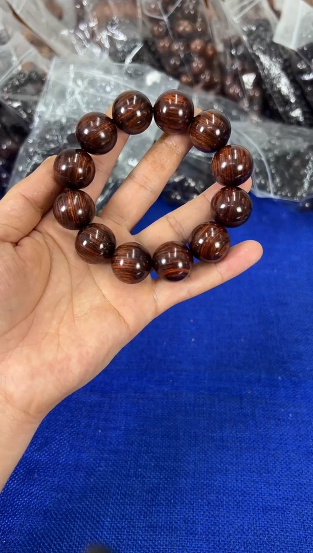 手串/手链黄花梨/降香黄檀2.0紫油梨水波纹手串