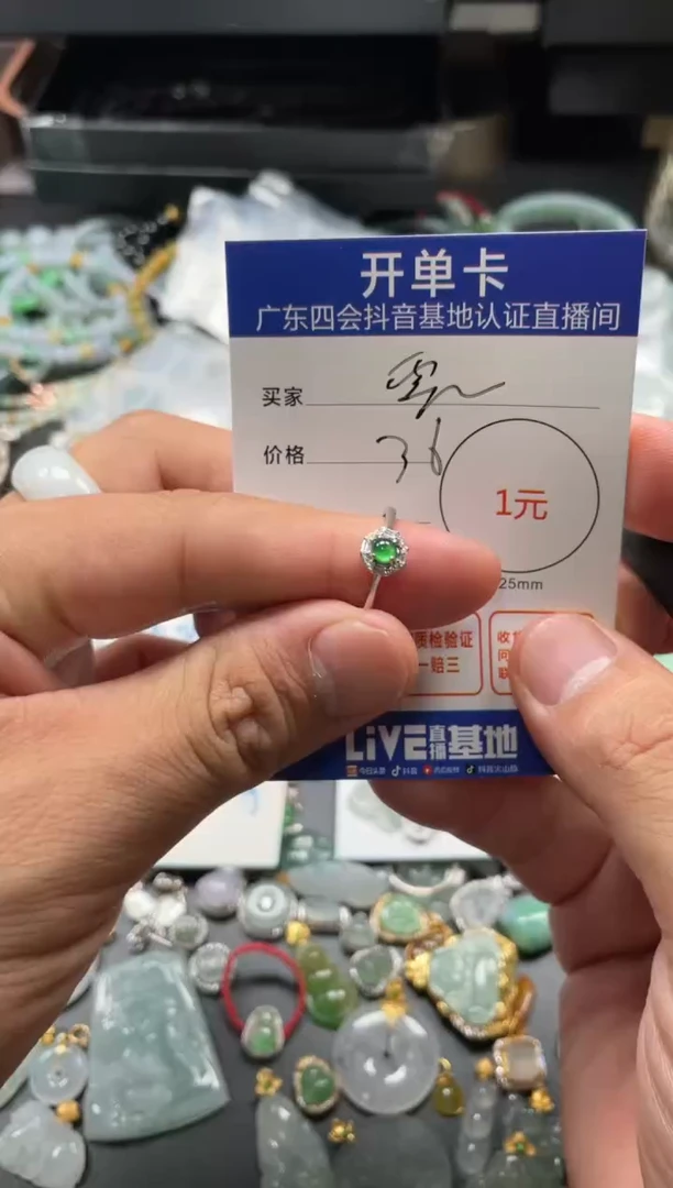 颈饰未镶嵌翡翠雪**冰戒指