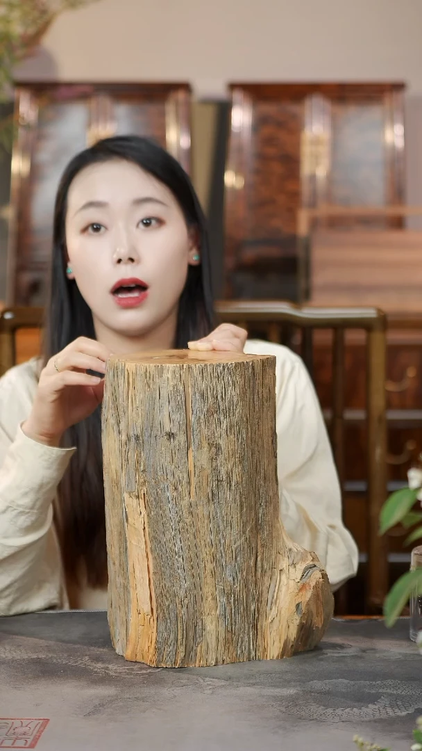 柏木（崖柏）淳化黑油闻香木墩12