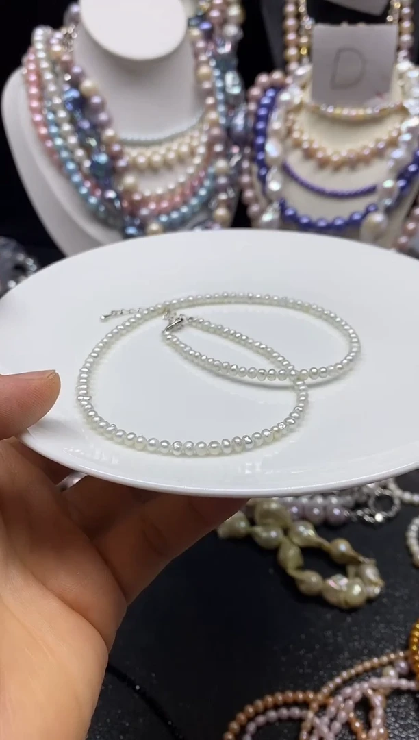 淡水珍珠未镶嵌颈饰多人