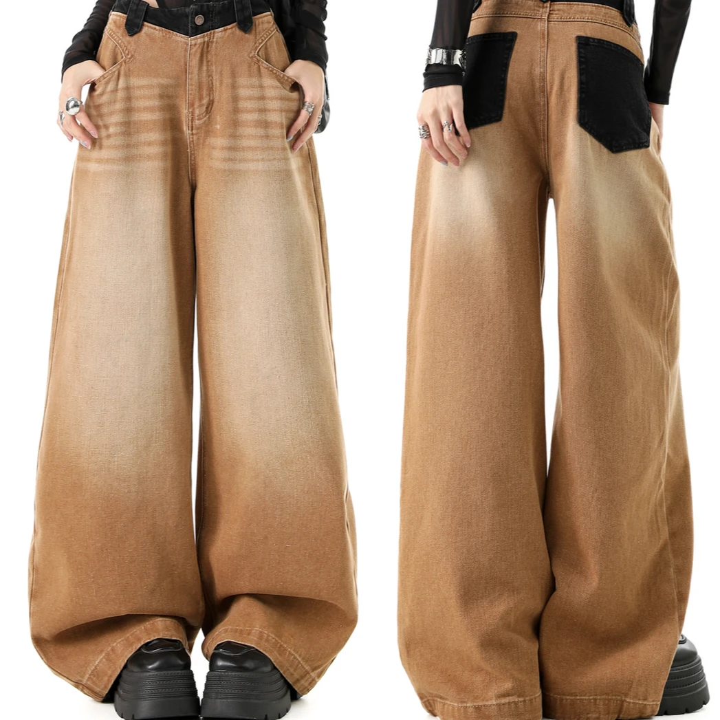 做旧废土风宽松阔腿裤—623(T)