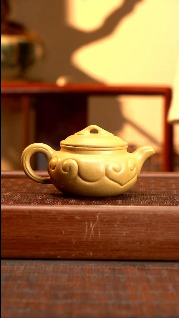 茶壶紫砂ZQQ  本绿如意 仿古