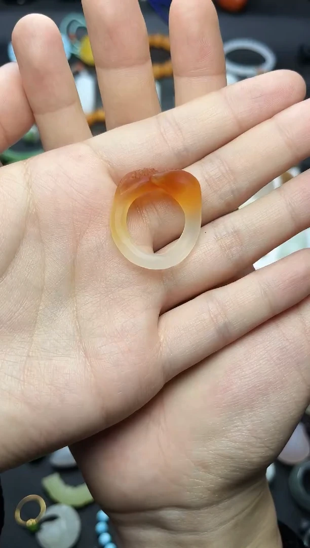 未镶嵌戒圈南红玛瑙花花戒圈【定制】06