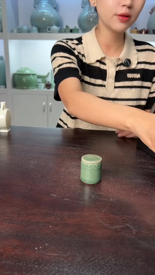 龙泉云间青瓷小米茶器