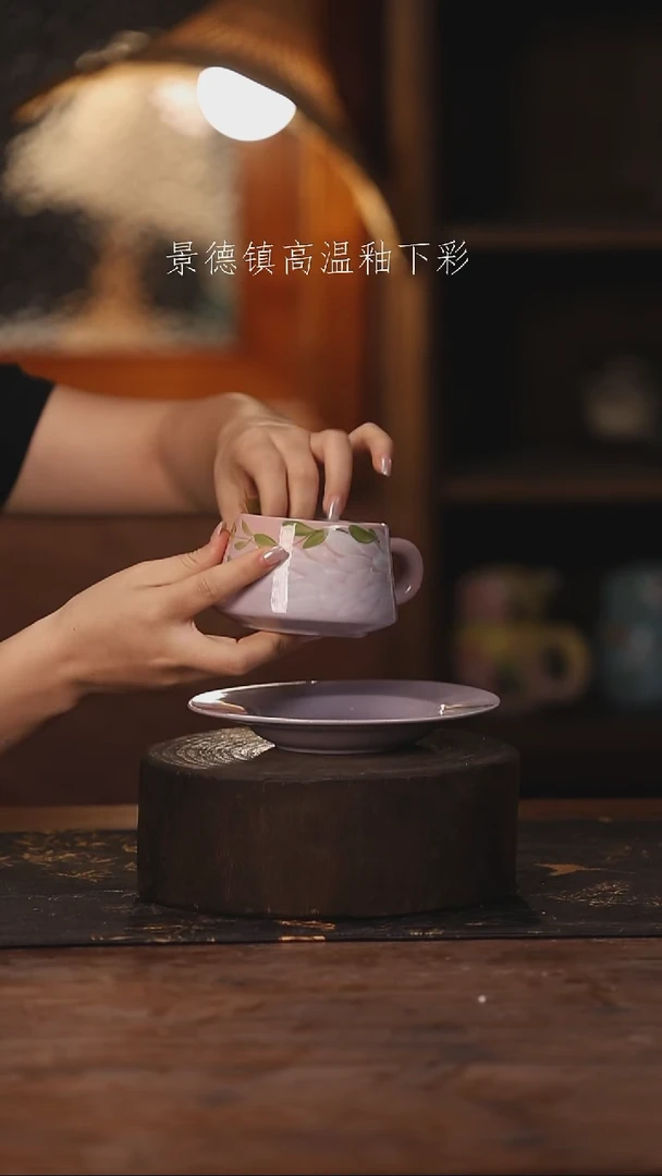 陶瓷景德镇高温釉下手绘陶瓷364