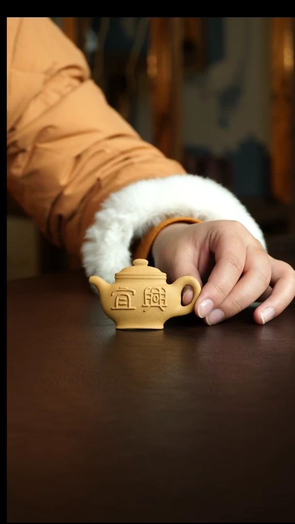 茶杯紫砂1号 冰箱贴 宜兴紫砂原矿作品