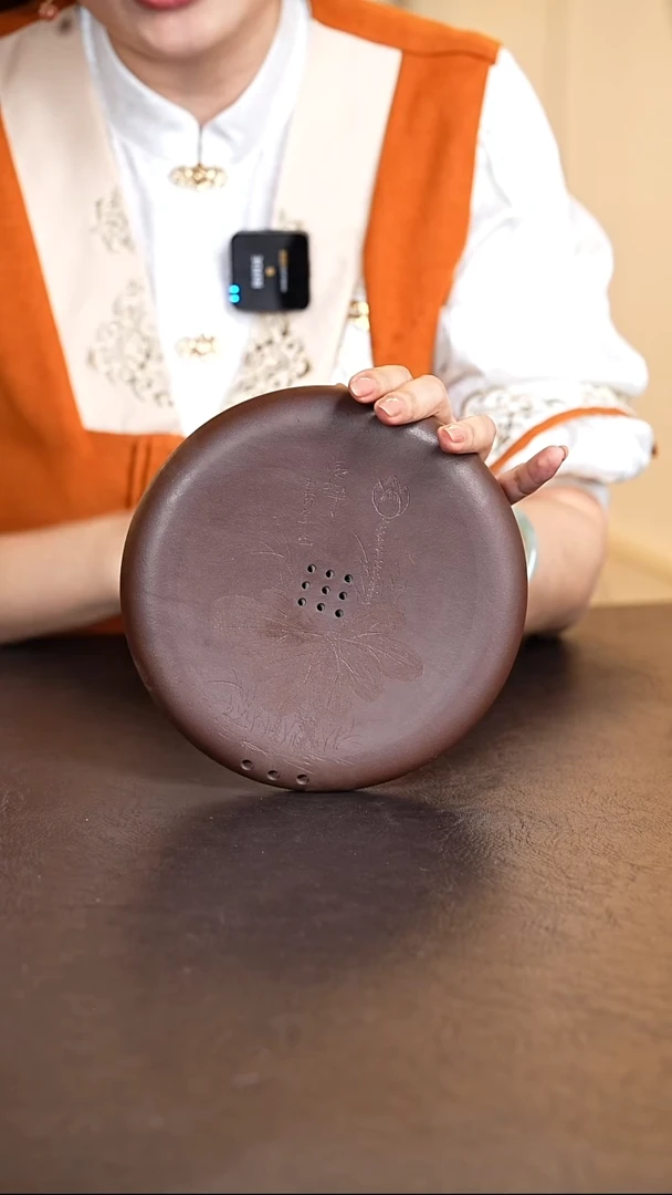 莲花清趣紫砂茶盘