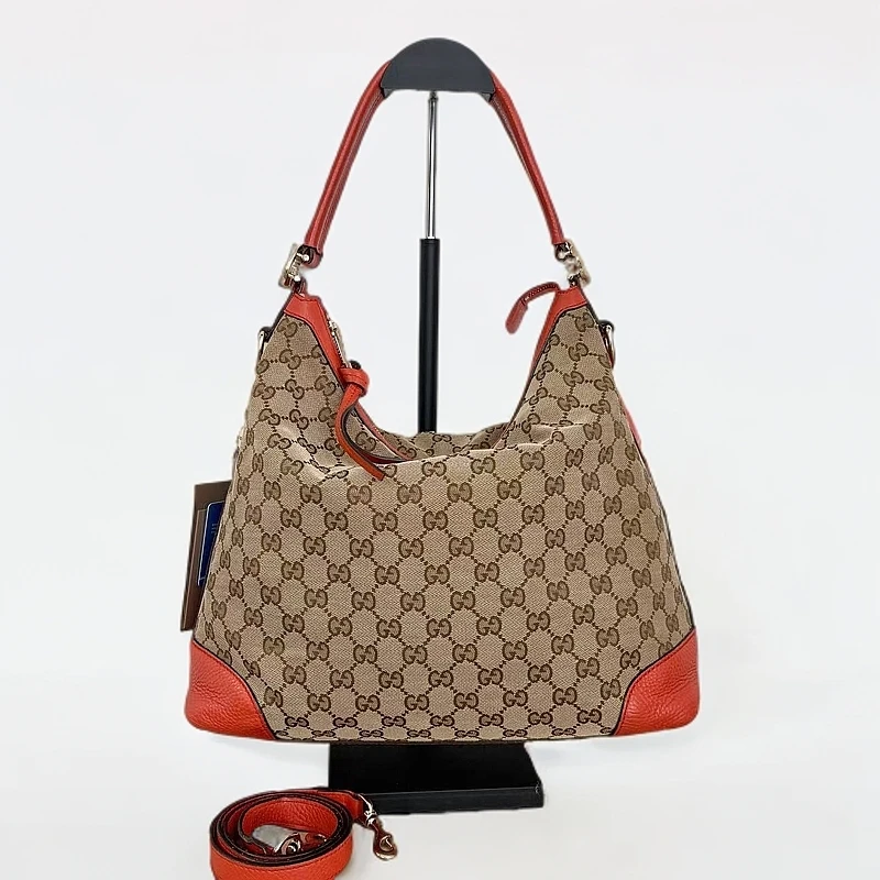 95新 GUCCI/古驰 13506527 Gucci橘色老花托特包  32*29
