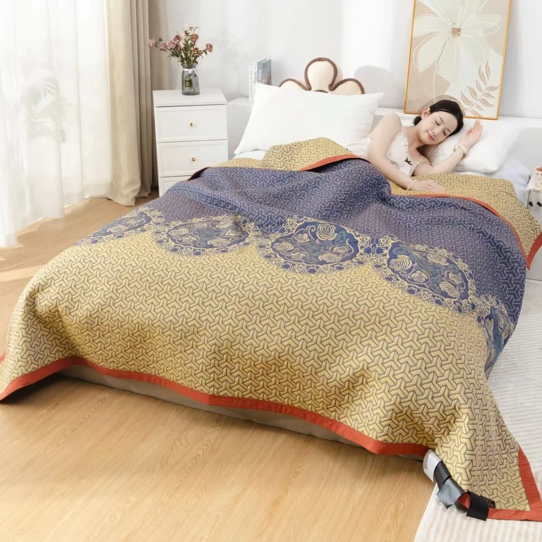 【原装正品】蚕丝蛋白四季恒温软绵盖毯-230cm*250cm夜梦巴黎