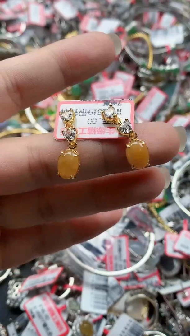 银S925镶嵌戒指翡翠天然A货缅甸翡翠