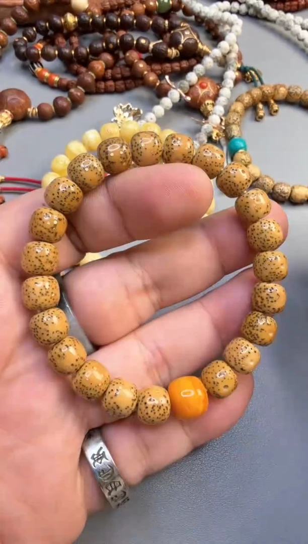 【闪购商品】菩提手串18K金镶嵌星月菩提