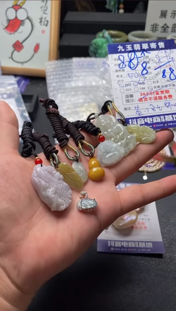 翡翠未镶嵌颈饰不****猪买断