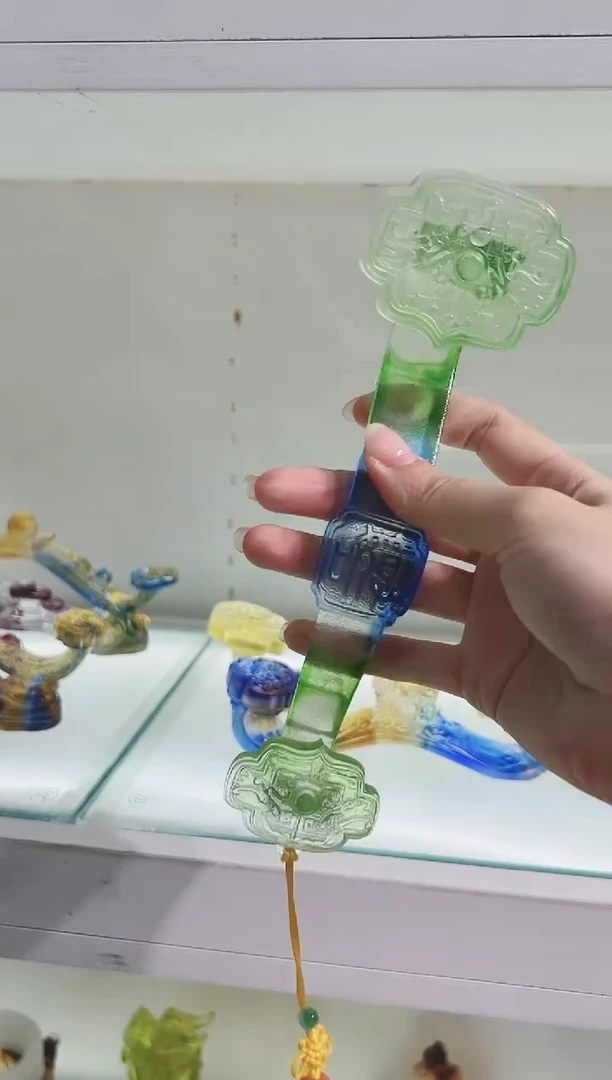 手工艺品琉璃古法琉璃万事如意