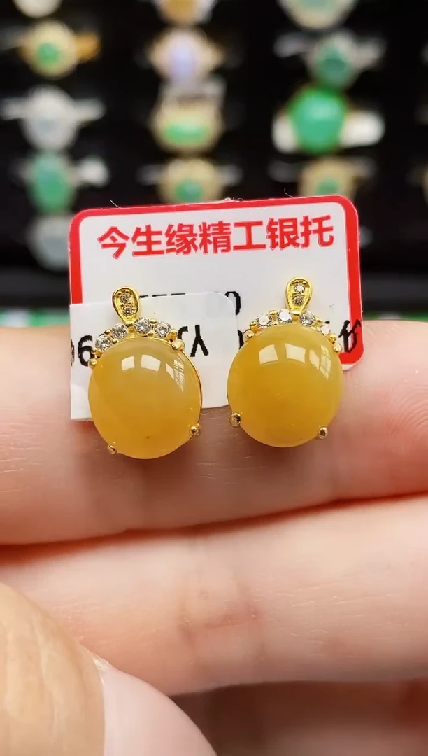 银S925镶嵌戒指翡翠1091