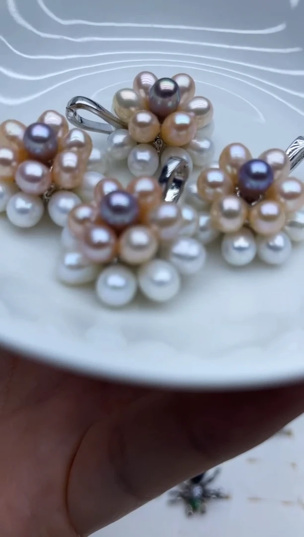 吊坠(不含链)未镶嵌淡水珍珠爆米花万能扣多样性发其一