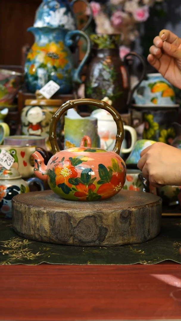 花瓶/杯子/碗163微瑕景德镇手工高温釉下彩