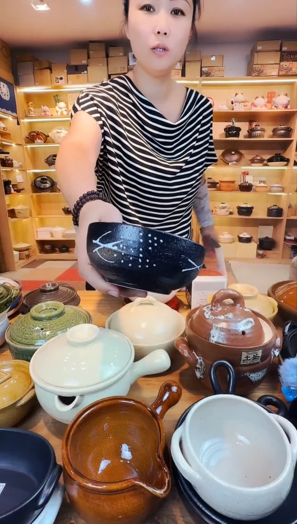 日本进口万古烧麦穗碗