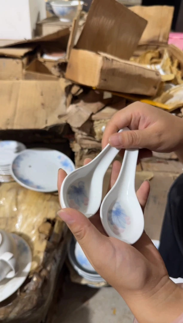 摆件晨*?两个勺子厘米有瑕请慎拍