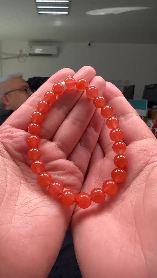 【闪购商品】南红玛瑙8mm保山手串圆珠未镶嵌多样性发一件
