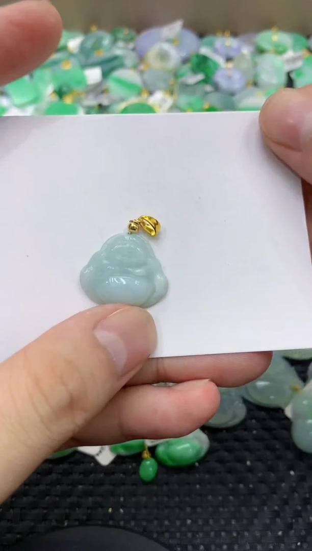 颈饰未镶嵌翡翠天然缅甸翡翠A货