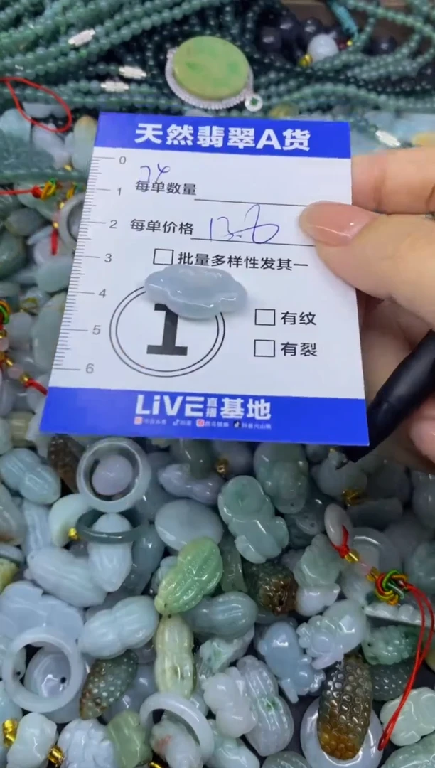 颈饰未镶嵌翡翠天然翡翠A货批量多样性发一件