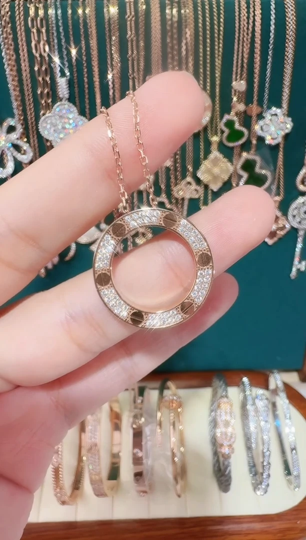 套链18K金镶嵌钻石套链