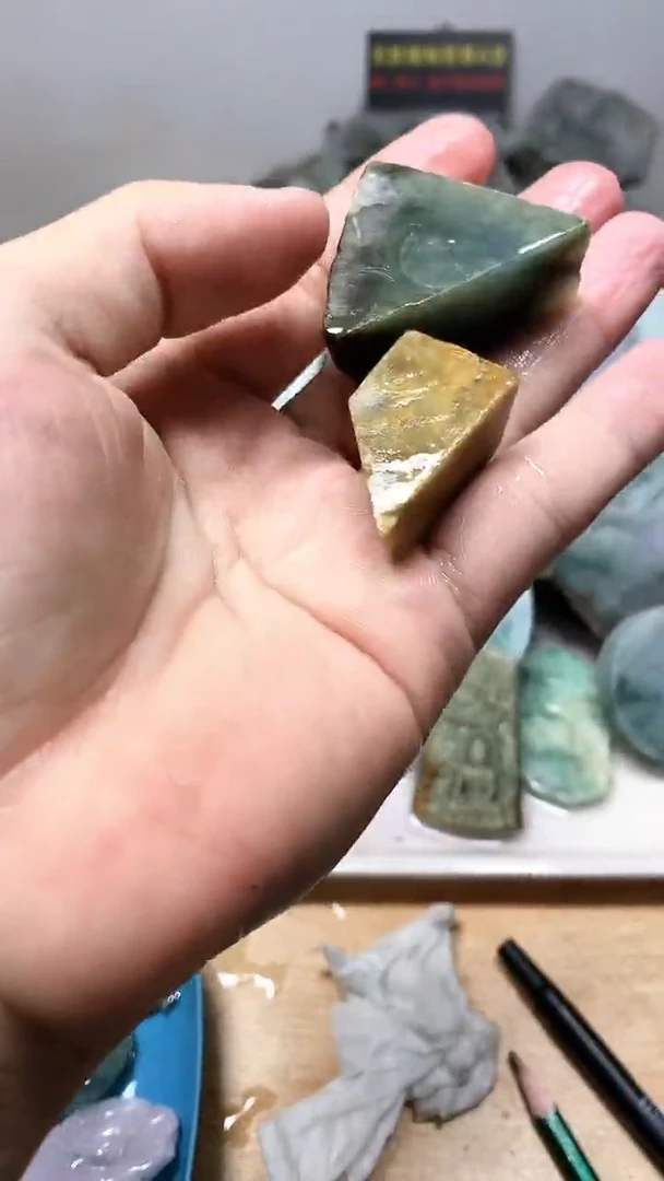 裸石翡翠天然缅甸翡翠A货19