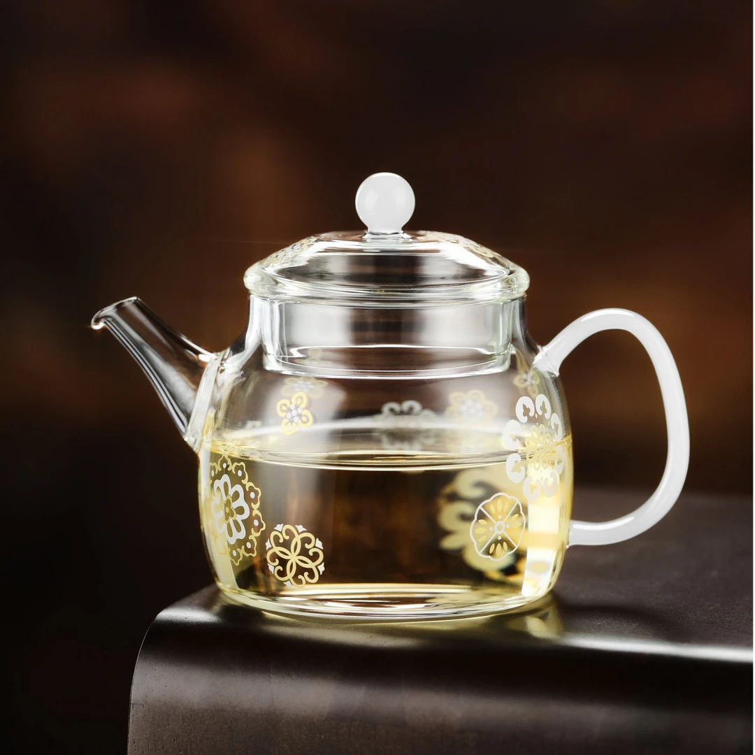 禾器皮球大号花言卿壶高硼硅玻璃家用耐热小壶建议容量：150ml茶具