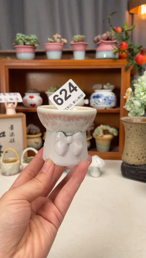 瓷片624知木小芳花盆