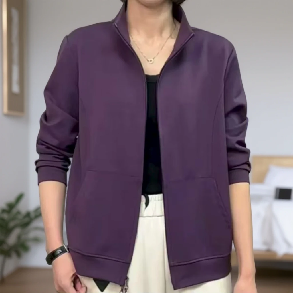 【小妹轻奢女装】秋冬女士休闲百搭显瘦拉链款卫衣开衫短外套3000