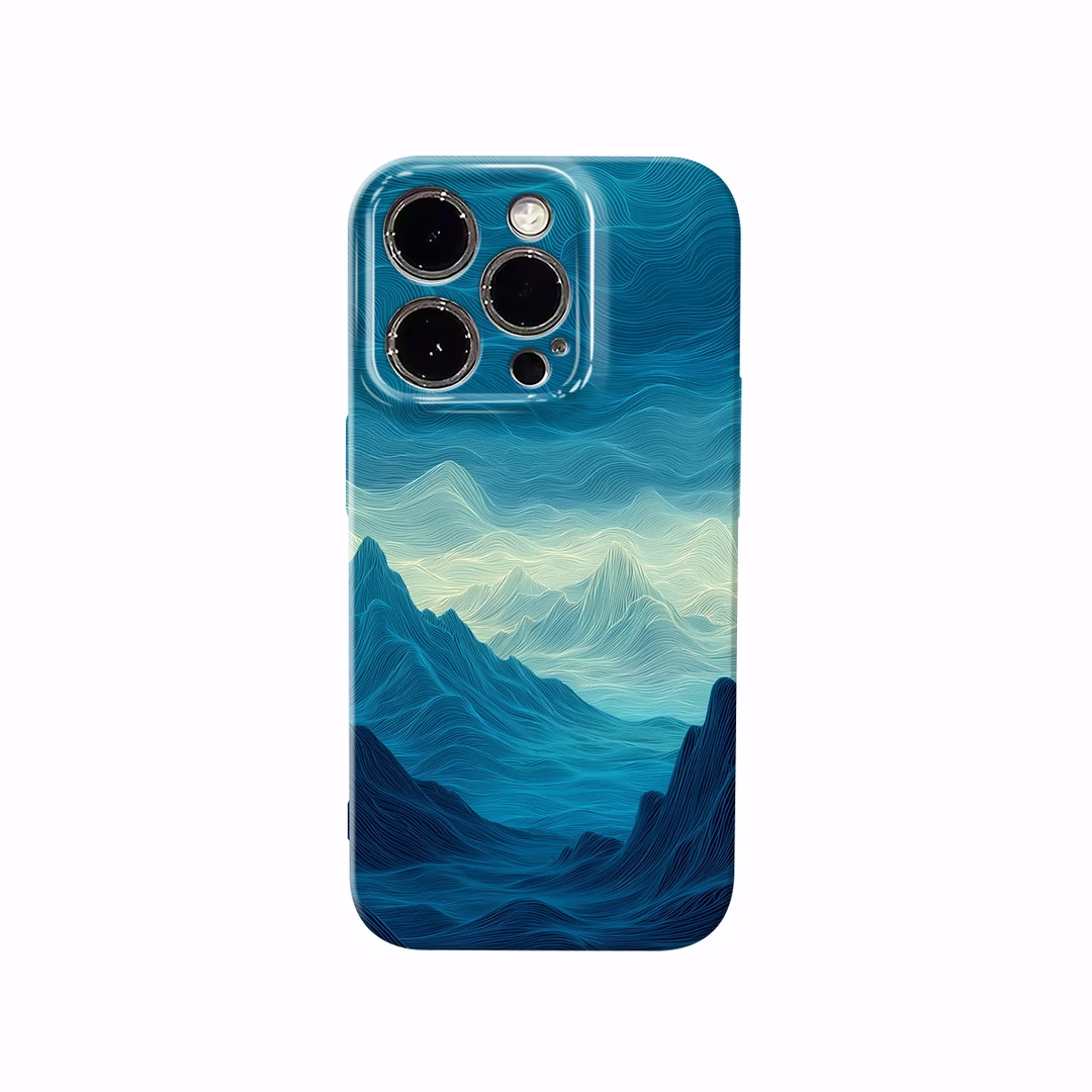 山间云雾手机壳14苹果iphone16pro15pro13/12复古新中式时尚小众