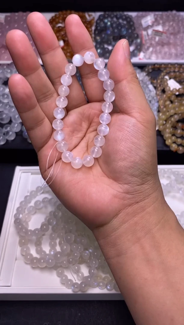 手串未镶嵌月光石8mm蓝月光（多样性发货，发其一）