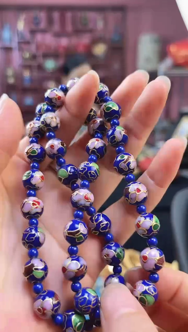 非遗 景泰蓝项链 1.0 宝蓝
