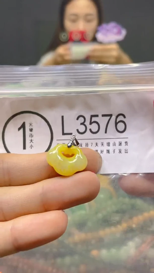 颈饰未镶嵌翡翠/L/翡翠A货，一件也是批发价