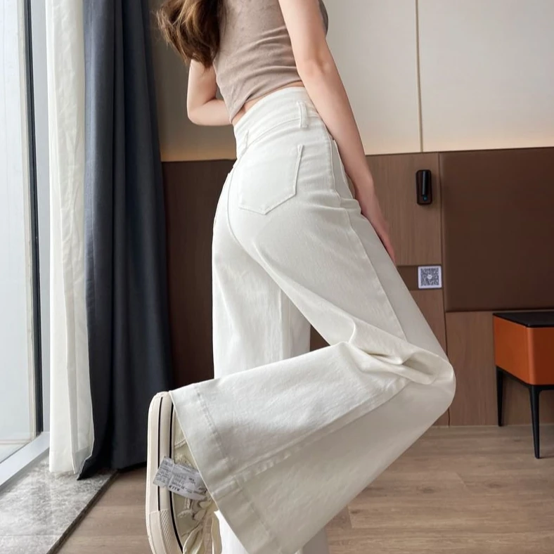 天丝阔腿牛仔裤女2025年新款夏季薄款时髦宽松港味百搭潮流阔腿裤