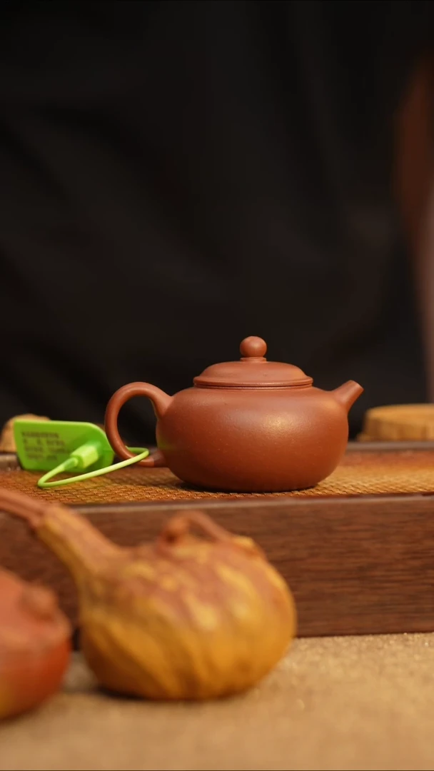 茶壶紫砂元舟自营「汤包」原矿紫砂天青泥