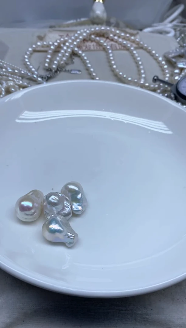 颈饰未镶嵌淡水珍珠半孔 4颗