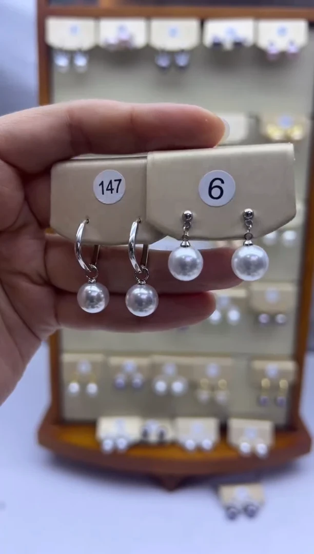 未镶嵌耳饰淡水珍珠147+6