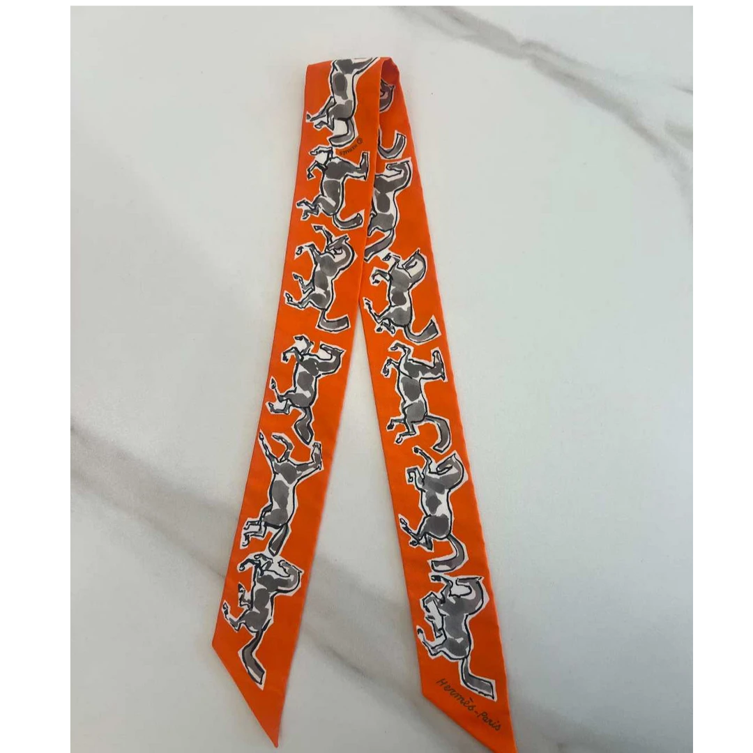 全新未使用 Hermes/爱马仕 twilly 小丝巾