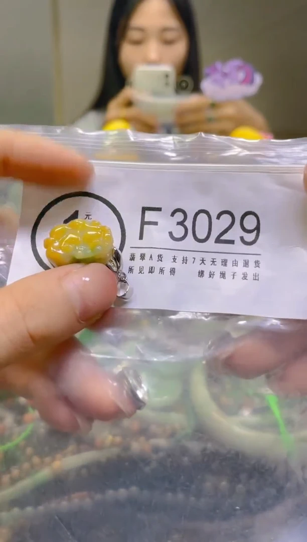 翡翠未镶嵌颈饰/F/翡翠A货，一件也是批发价