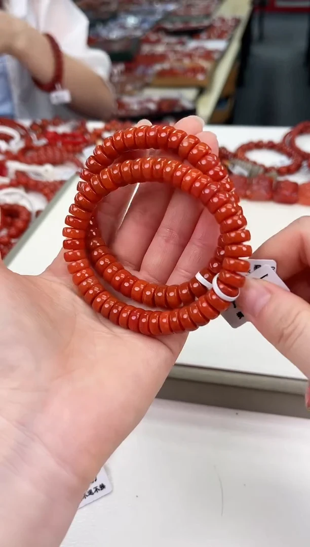 南红玛瑙瓦西片片手串9+未镶嵌（多样式发其一）