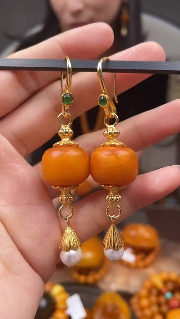 未镶嵌琥珀裸石首饰 假1赔4 （多样性发货1件